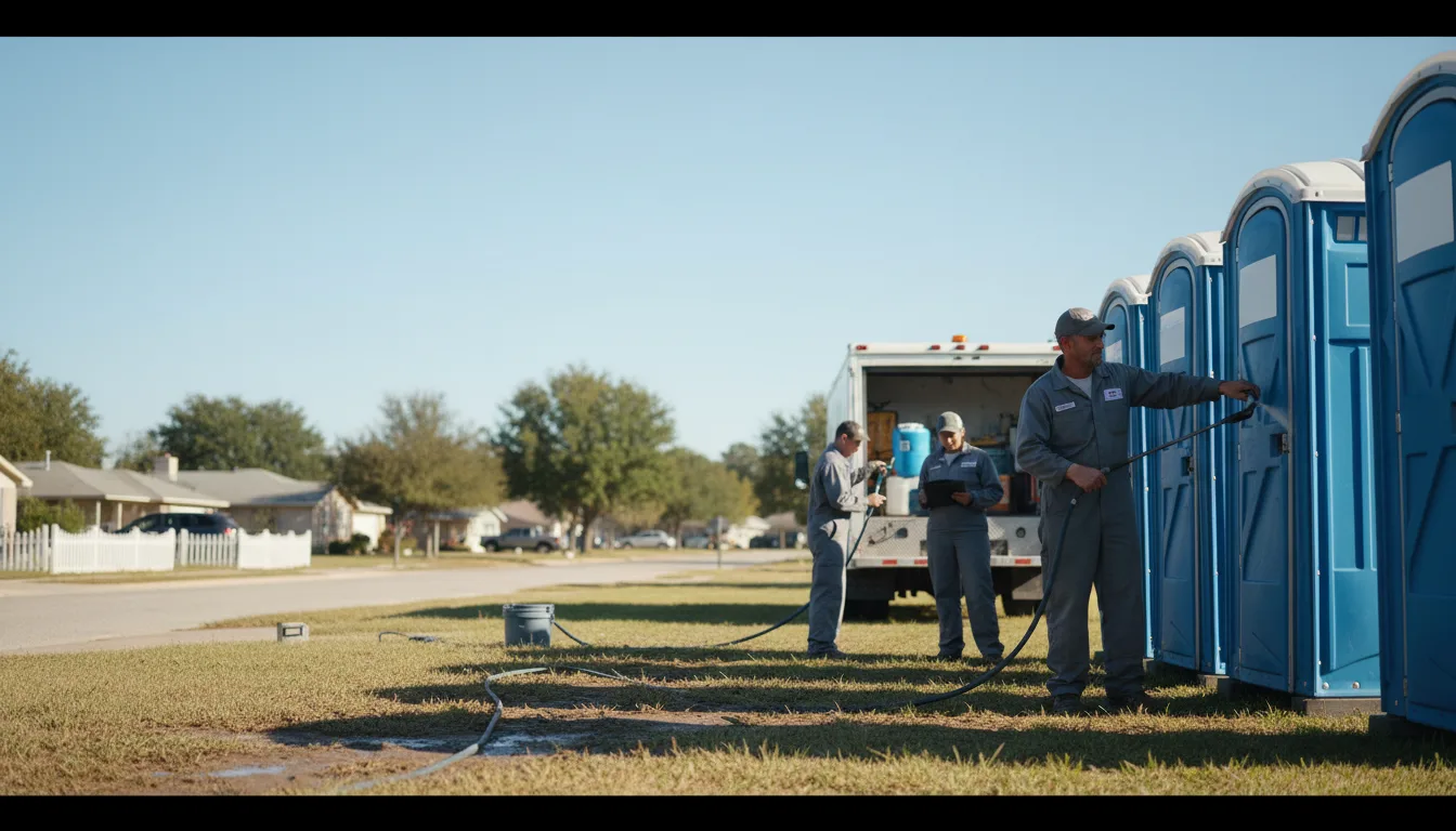 Long-Term Portable Toilet Rental in Red Rock, TX near me